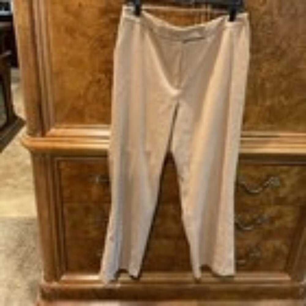 Coldwater Creek EUC Sz 12 P Cypress Moleskin Pants Bootcut Leg Natural Waist